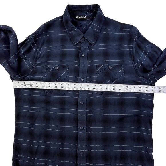 Travis Mathew Navy Blue Casual Button Down Shirt - Picture 10 of 12